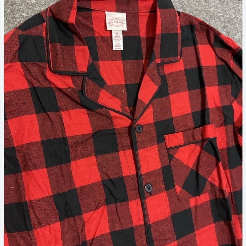 Wondershop Red and Black Casual Button Down Shirt
